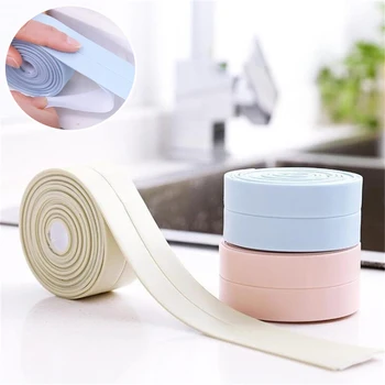 

Self-Adhesive Bath Wall Sealing Strip Kitchen Sink Basin Edge Waterproof Anti-Fouling Anti-Mildew Tape Decoration