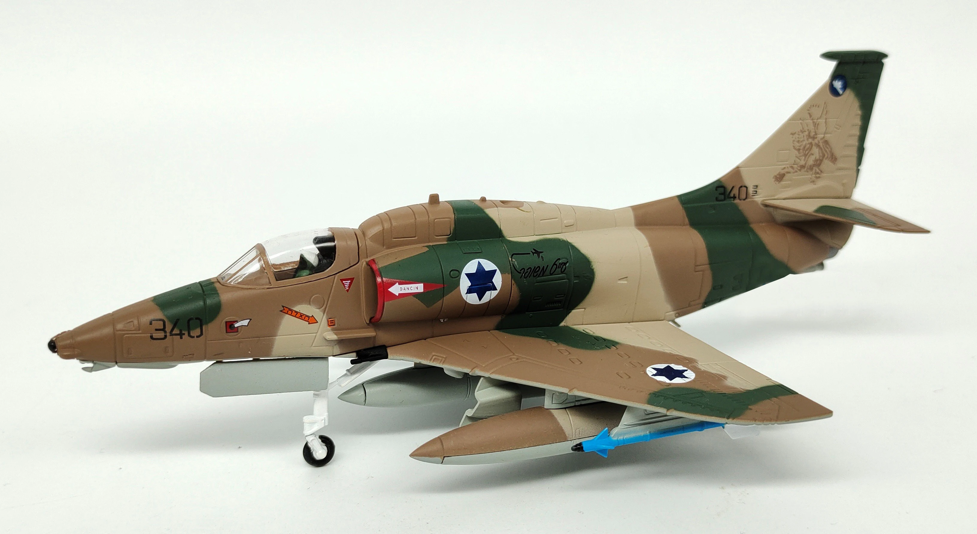 1: 72 военно-воздушные силы Израиля a-4m Штурмовик Истребитель модель законченный орнамент из сплава
