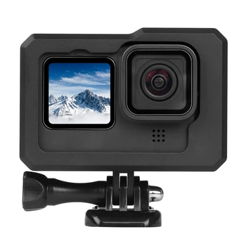 

Camera Accessories Aluminium Alloy Frame Case For GoPro- Hero 9 Black Double Clod Shoe With Charging Port