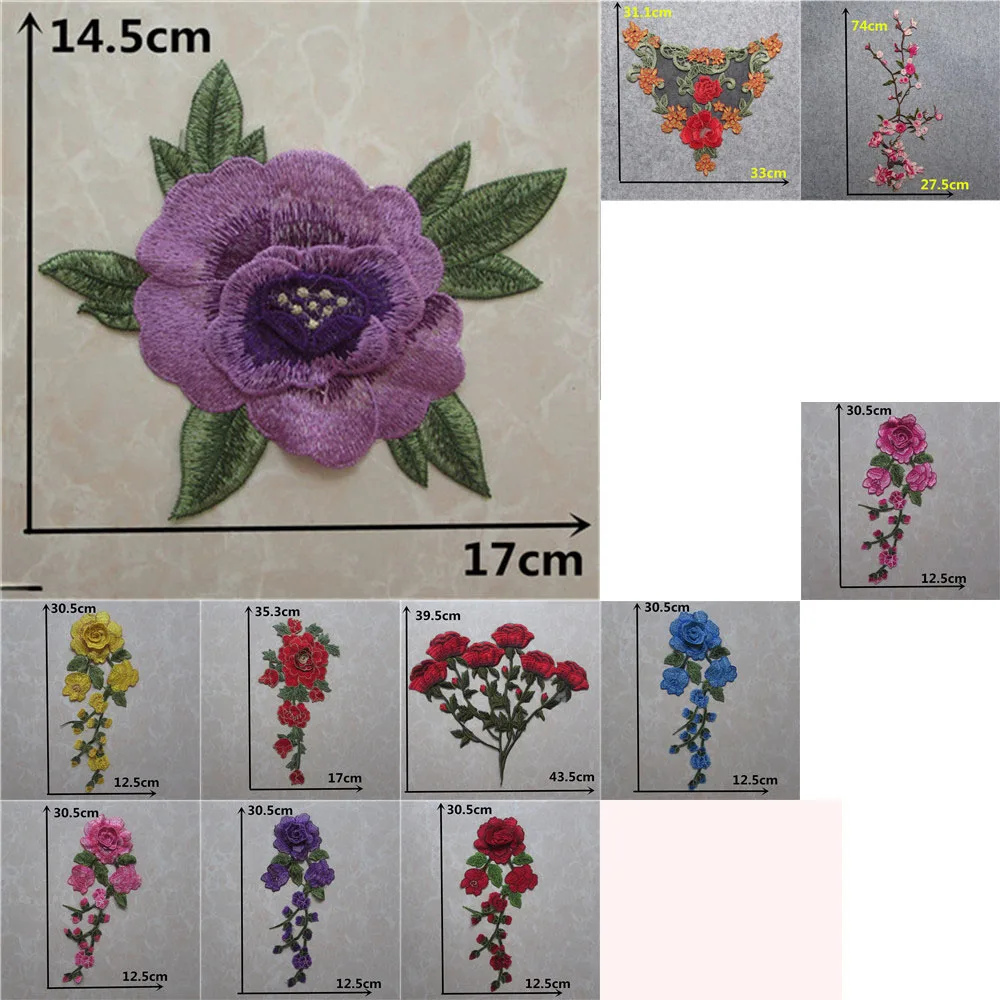 Fashion High quality 1pcs Lace Collar Beautiful Flower Venise Neckline Applique Fabric Sewing Clothing Scrapbooking | Дом и сад