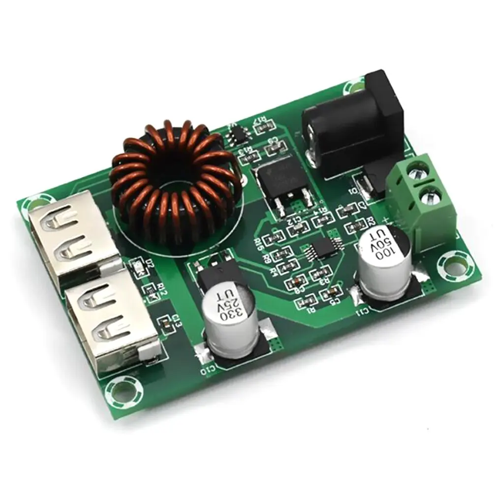 XH-M224 двойной USB выход понижающий модуль поддержка мобильного телефона Быстрая зарядка DC9~ 36 В повышающий и понижающий преобразователь напряжения