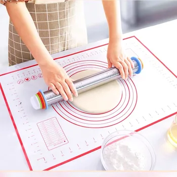 

Thicken Silicone Baking Mat Pizza Dough Maker Pastry Rolling Pads Utensils Bakeware Kneading Accessories Kitchen Cooking Tools