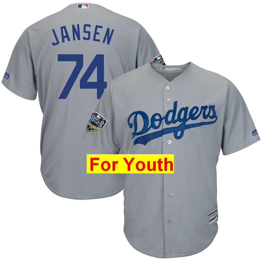 Золотой Молодежная Джерси#8 Manny 27 Matt Kemp 74 Jansen 13 Max Muncy 66 Yasiel Puig 01 World - Цвет: Золотой