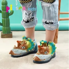 Брендовая детская обувь для мальчиков, креативные Детские кроссовки с динозаврами, спортивные кроссовки для маленьких мальчиков, 3D Водонепроницаемая детская обувь для девочек