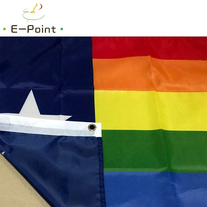 Радужный Техасский флаг 2ft* 3ft(60*90 см) 3ft* 5ft(90*150 см) размер рождественские украшения для домашнего флага баннер