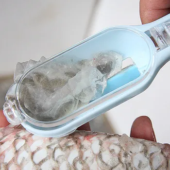 

New Practical Fish Scale Remover Scaler Scraper Cleaner Kitchen Tool Peeler Scrap peeling the fishes maw scale Dropshipping