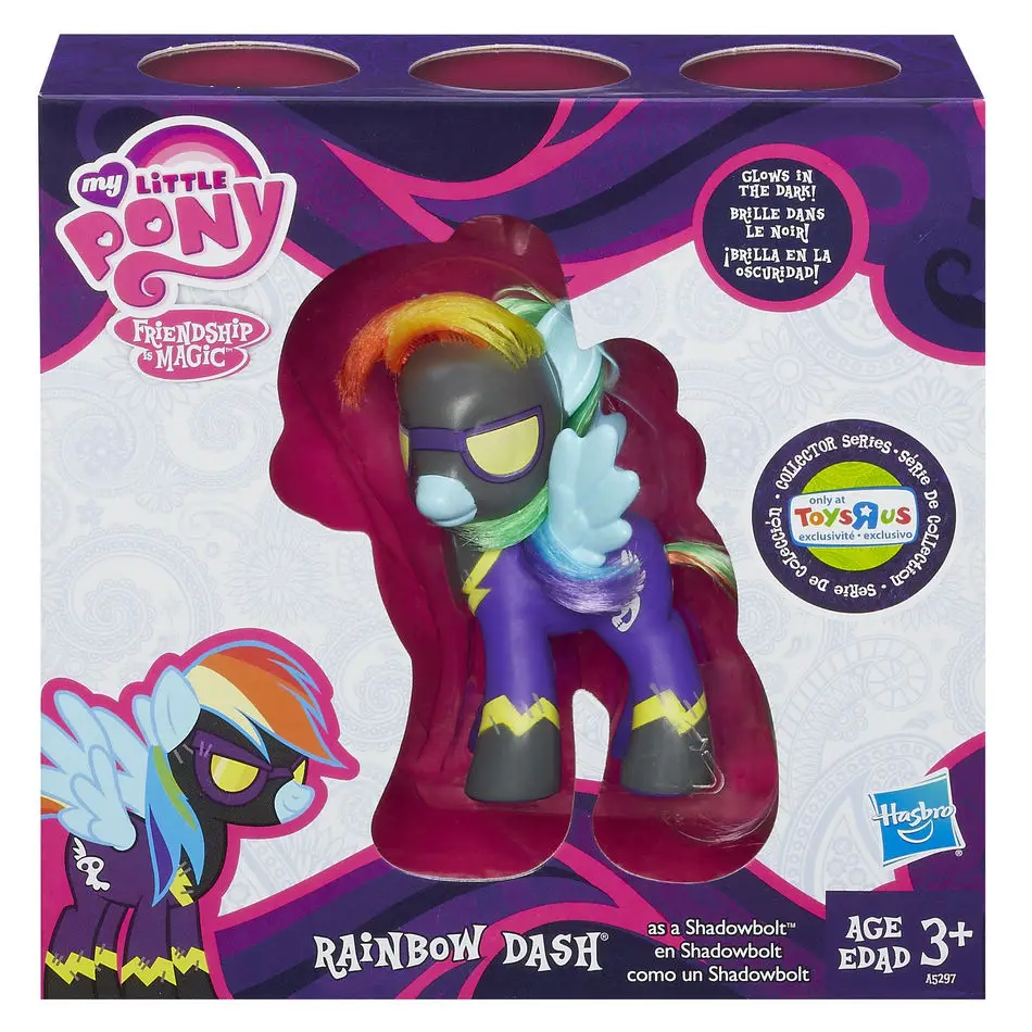 bed Mos huren Hasbro My Little Pony Rainbow Dash Oog Lichtgevende Limited Edition  Gekleurde Pony Collection Speelgoed Gift Box - AliExpress