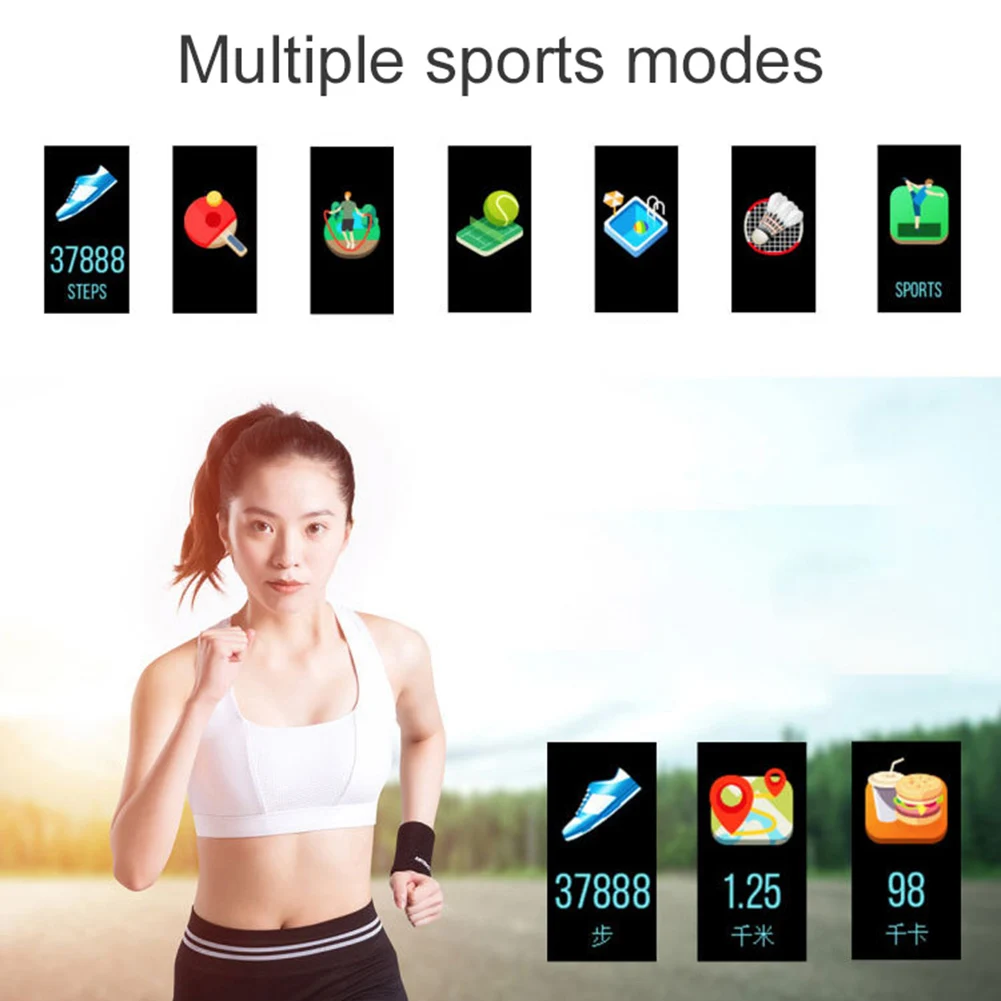 Новое поступление M3plus Водонепроницаемый Фитнес контроль сна трекер спортивный умный Браслет