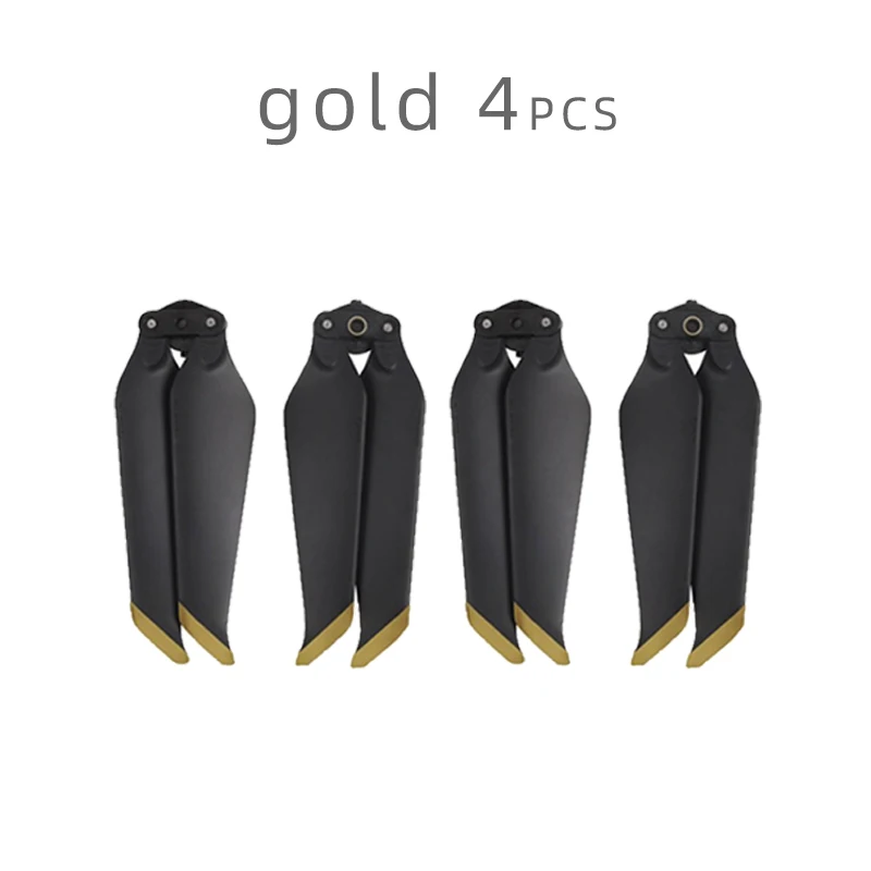 Gold 4 pcs 2/4/8 шт. пропеллеры 8743 с низким уровнем Шум реквизит для DJI Mavic Pro/Air 2/Pro с переменным фокусным расстоянием быстросъемные Складные лезвия Шум снижение Опора аксессуар УЦИ - Цвет: Gold 4 pcs