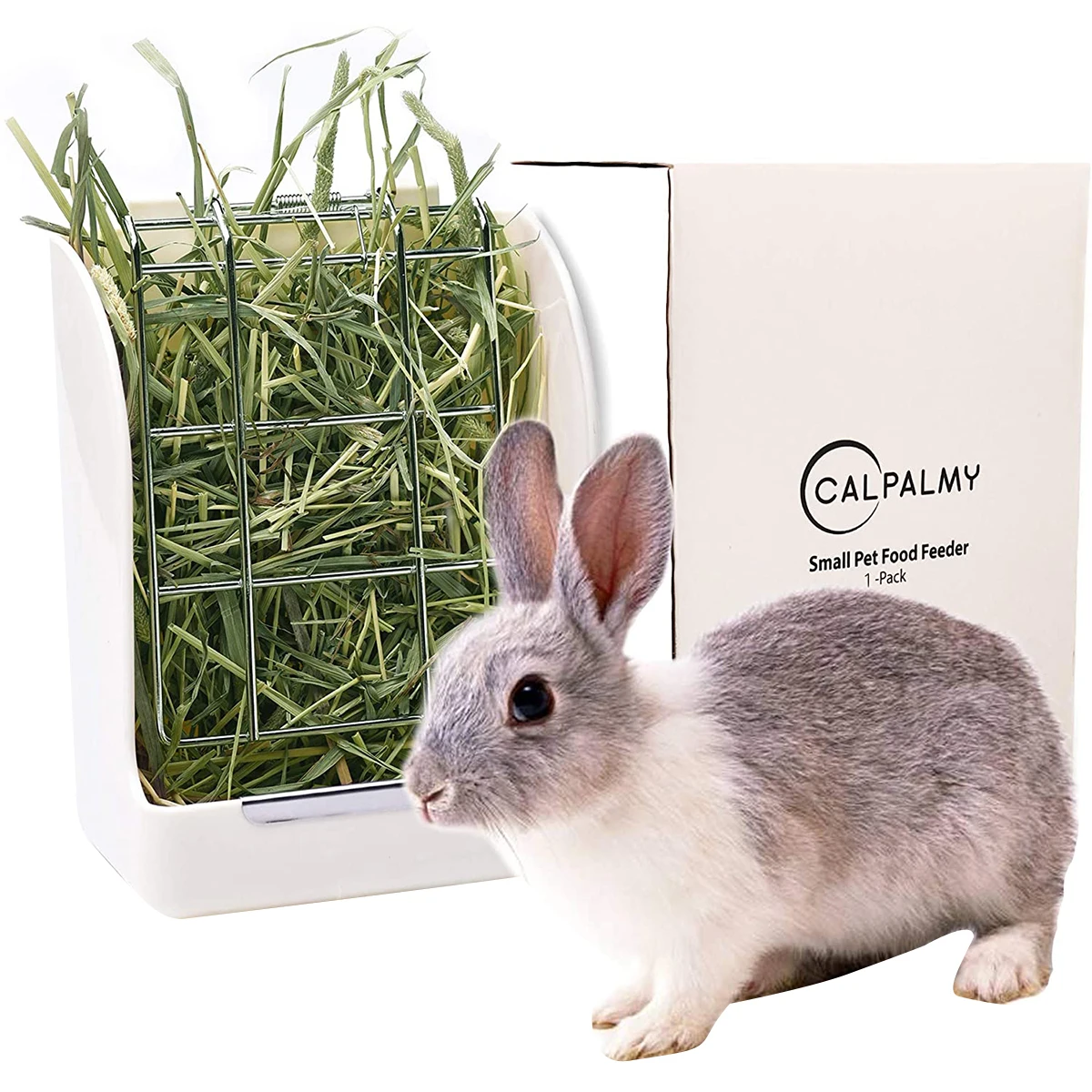 Кормушка для кроликов морских свинок шиншилл креативная устройство подачи сена