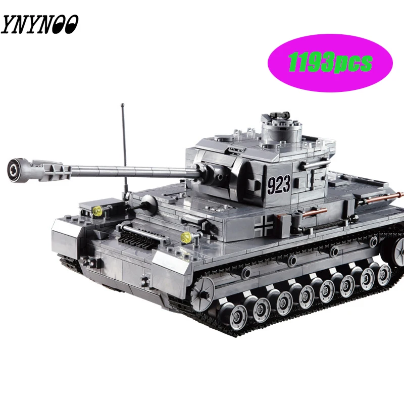 

Large IV Tank 1193pcs Building Blocks Military Army model set Educational Toys for Children Compatible legoings