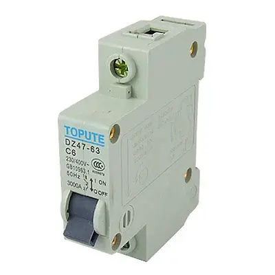 

Single Pole 6A Rated Current Miniature Circuit Breaker