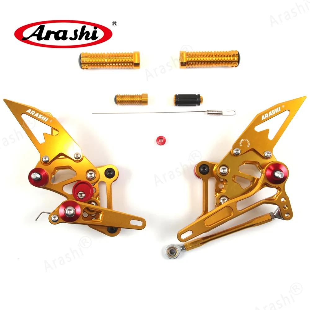 Arashi CNC Регулируемые подножки для KTM 1290 R SUPER DUKE подножки для Rider задние наборы Rearset 14 15 16 17