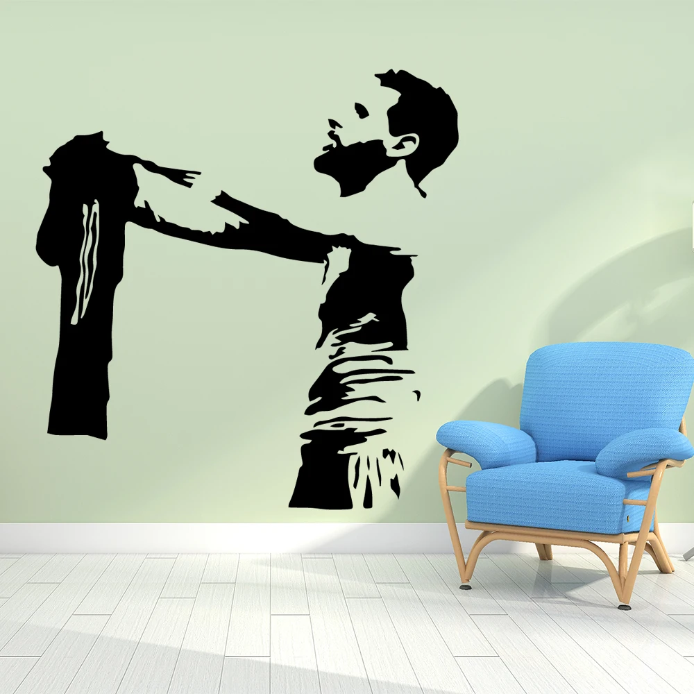 Футболист Месси FC Наклейка на стену на футбольную тематику украшение для дома комнаты декор для гостиной спальни Спортивная настенная художественная наклейка