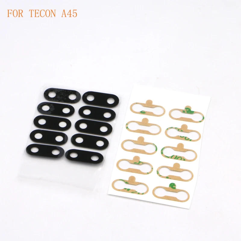 10PCS Back Rear Camera Glass Lens For TECNO KE5 KE6 A45 CA8 ID6 LB7 LC7 P51 Camera Glass Lens Glass + Sticker Replacement Repair 