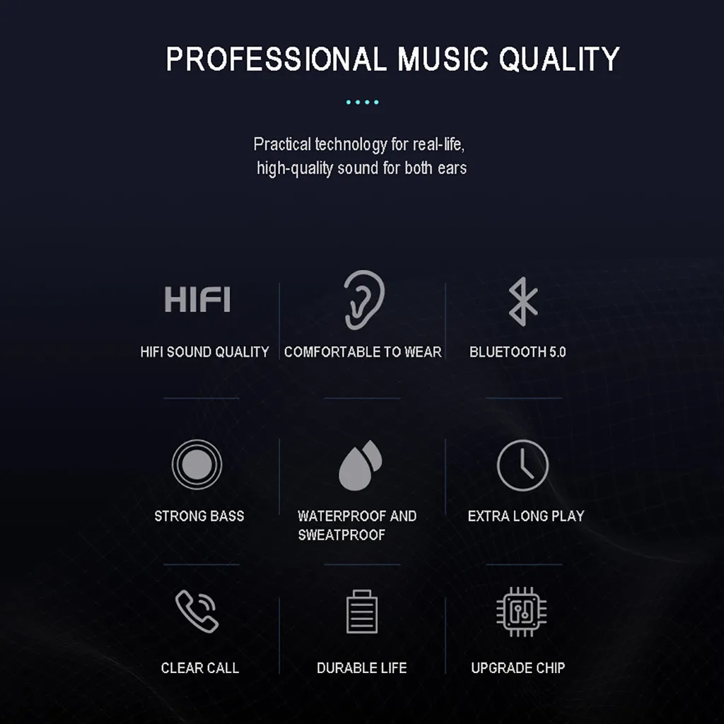 Мини Bluetooth наушники Bluetooth 5,0 гарнитура TWS беспроводные телефоны мини наушники стерео беспроводные наушники Headset-L1023