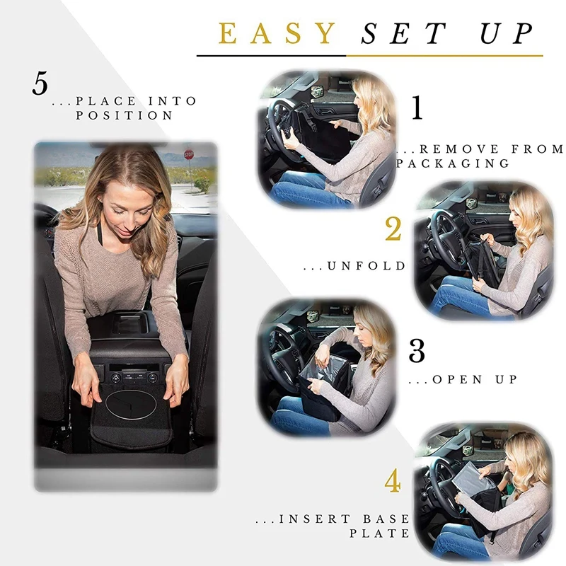 Мусорный бак с крышкой автомобильный мусорный бак-роскошное издание. Без запаха, Премиум герметичная конструкция и водонепроницаемый вкладыш не пещера