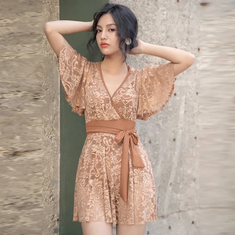 Women Swimwear 2019 One Piece Bikinis Female 2018 Swimsuits Woman Badpak Plus Size Onepiece Swimsuit New Korea Ins Hot Bathing