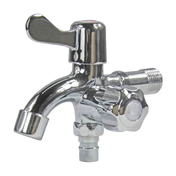 

Single-inlet 2-outlet Washing Machine Tap Home 4 Points 6 Points Long 3-way Tap Copper Taps WWO66