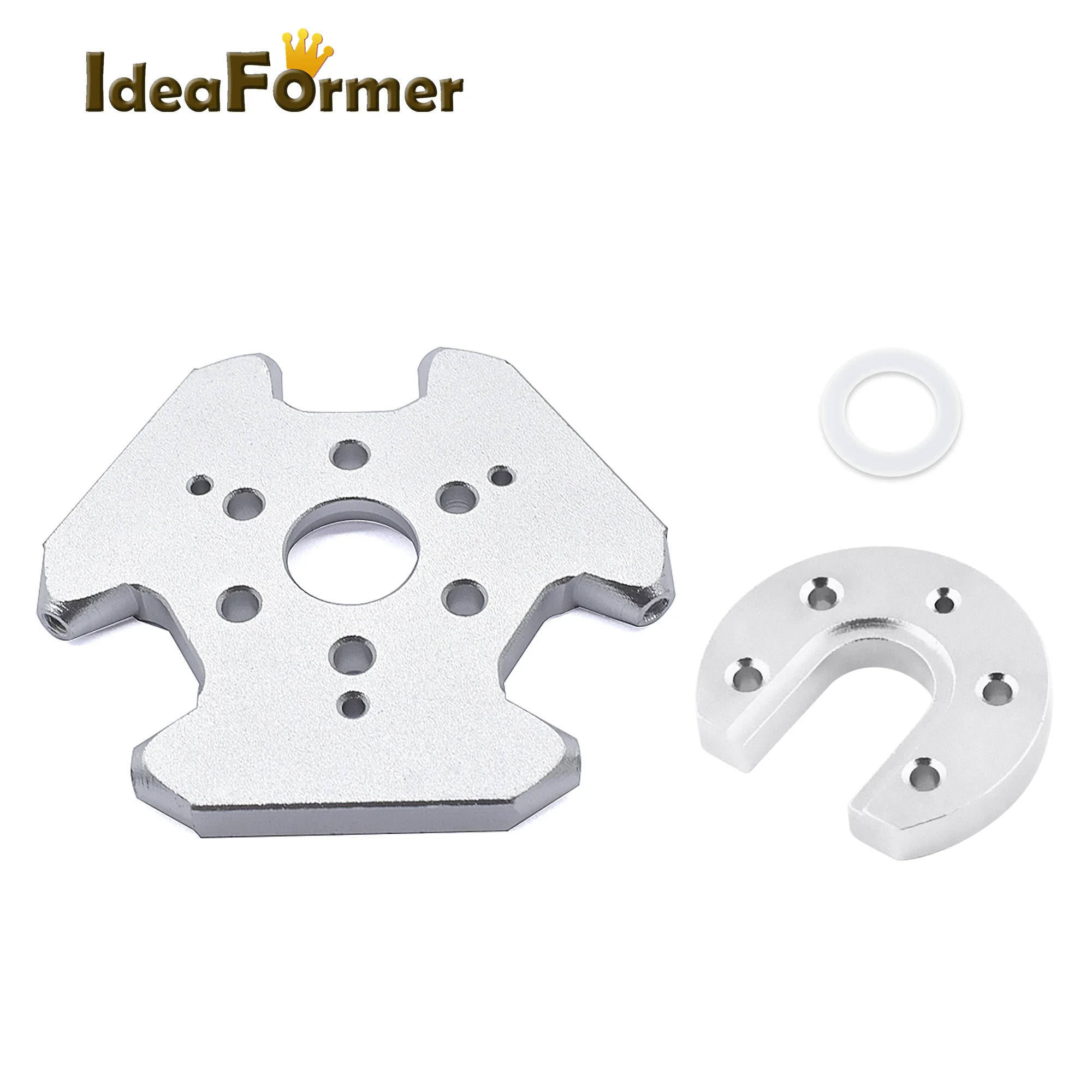 

1 Set M3 Delta Kossel Fisheye Effector With V5 U-shaped Mount Aluminum Block and Silicone Gasket for 3D Printer V6 J-head Hotend