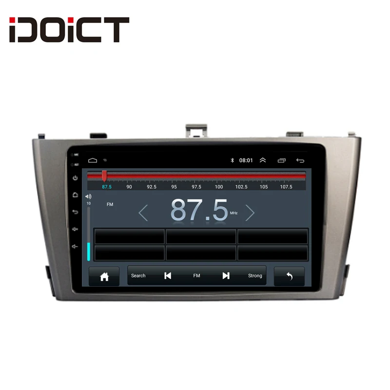 IDOICT Android 8,1 2.5D автомобильный dvd-плеер gps навигация Мультимедиа для Toyota Avensis 2009- стерео bluetooth
