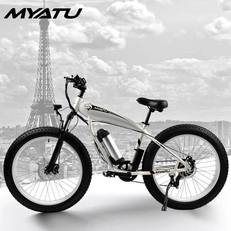 MYATUMountain bike bicycle 36V lithium battery electric mountain bike male and female bicycle adult battery car