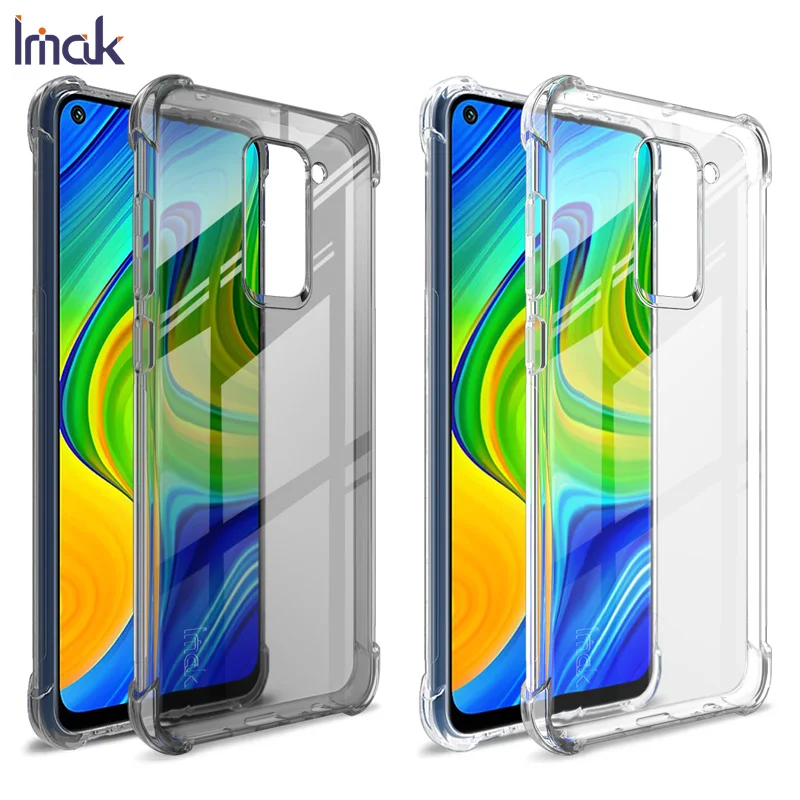 For Xiaomi Redmi Note 9 Case IMAK Fitted Case For Xiaomi Redmi Note 9 10X 5G Anti-dropping airbag protection Cover Soft TPU For Xiaomi Redmi Note 9 Case IMAK Fitted Case For Xiaomi Redmi Note 9 10X 5G Anti-dropping airbag protection Cover Soft TPU