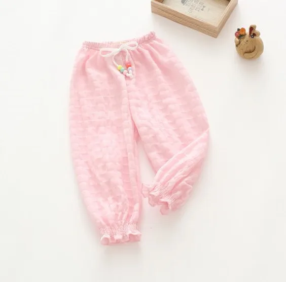 Childrenswear a Generation of Fat Men And Women Children Pants Breathable Loose-Fit Anti Mosquito Pants Trousers 19 Summer Wear