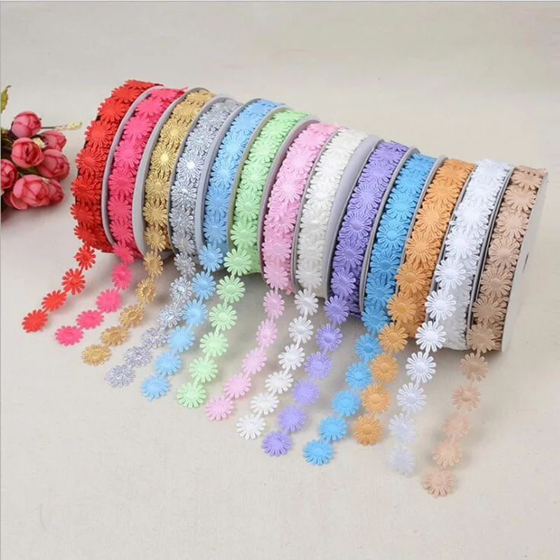 

20 yards embroidered lace webbing 2.5cm printed webbing clothes party DIY accessories