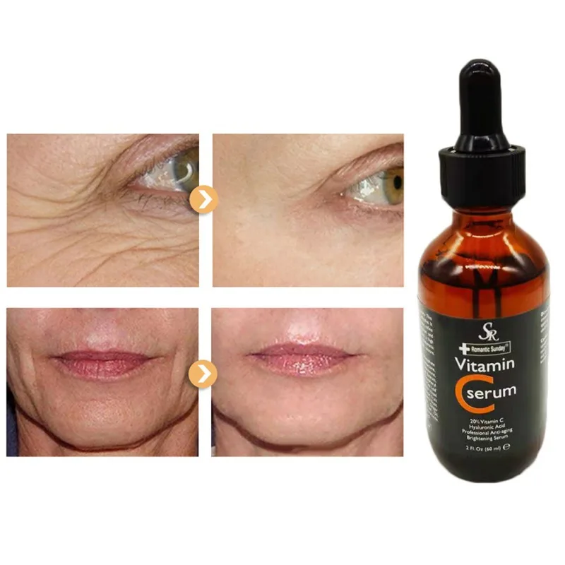 Vitamin C Serum Moisturizing Hydration Shrinking Pores Smooth Fine Lines Brighten Skin Tone Anti-aging Whitening Essence Serum