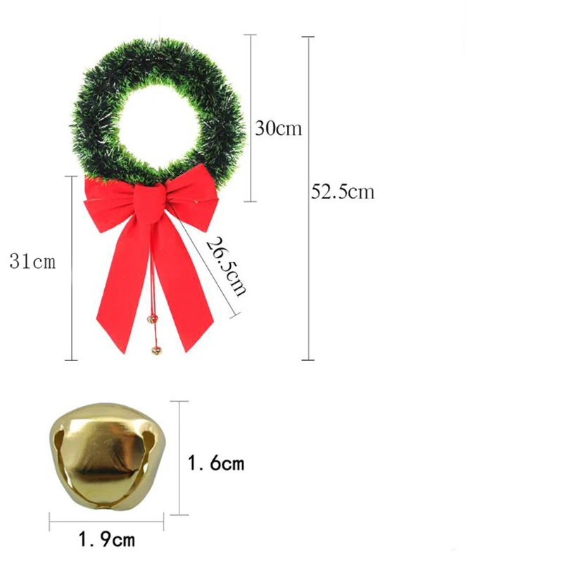 Рождественский венок-украшение искусственные сушеные цветы подвесные дверные украшения отель торговый окно торгового центра подвесной Декор