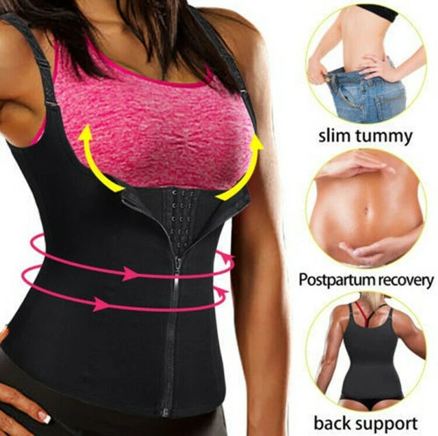 Shapermint Women Waist Trainer Corset Zipper Vest Body Shaper Cincher Tank  Tops - AliExpress