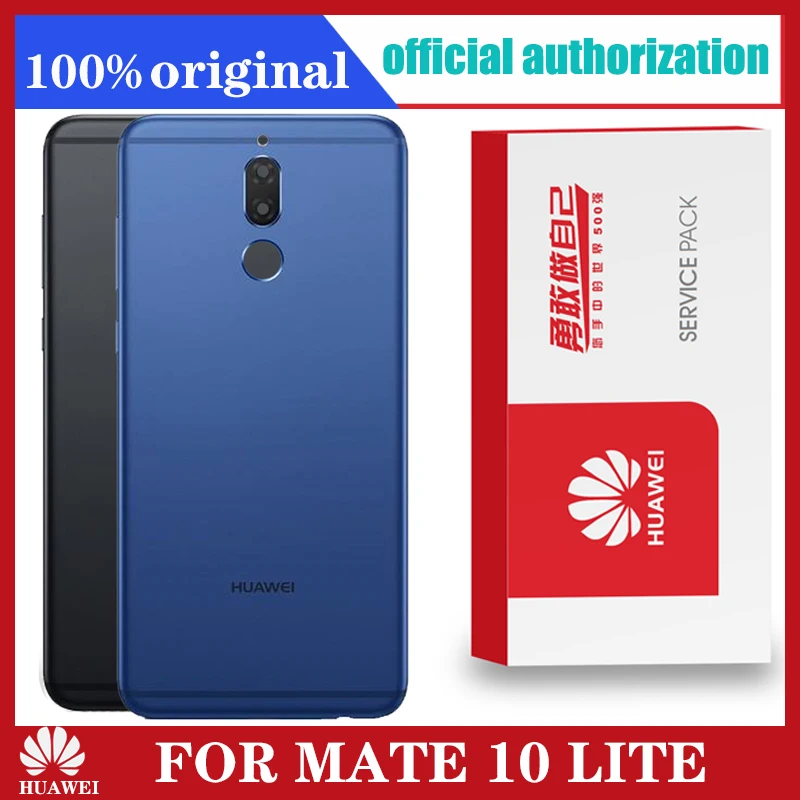 Оригинальная запасная задняя крышка для HUAWEI MATE 10 LITE аккумулятора с наклейкой на
