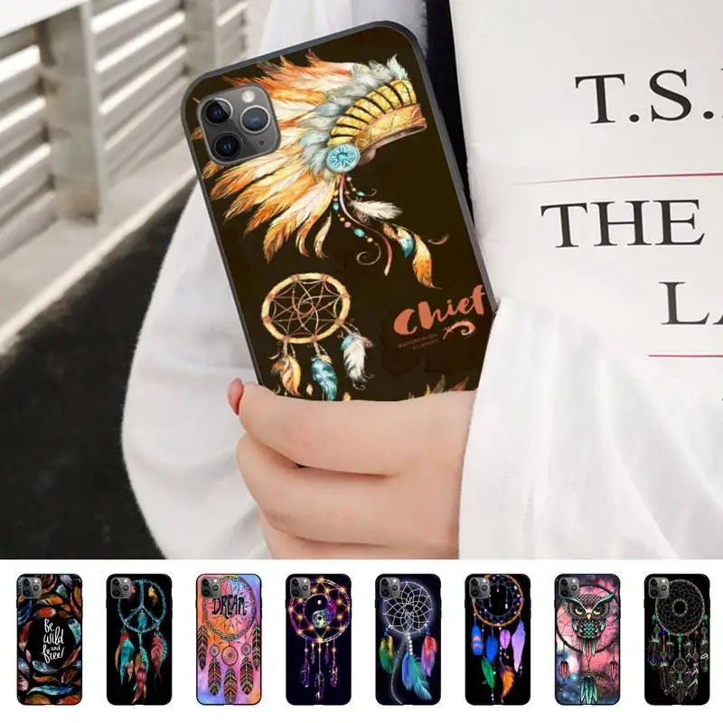 В стиле Ловец снов Изготовленный на заказ мягкий чехол для телефона iphone XS 11 11Pro 5 5s