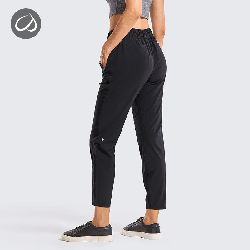 CRZ Йога женские свободные и сухие спортивные штаны зауженные брюки для бега повседневные тренировочные штаны по лодыжку с карманами