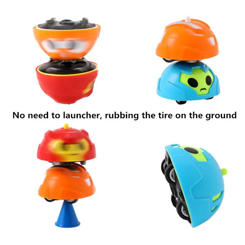 Spinng Top Car Toy Battle Spinng Top Egg Toy Kids Party Favor Boys Gift C5AF
