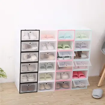 

new Shoes Box Transparent Storage Shoe Box Drawer Organizer Household DIY Shoe Box Drawer Divider Home