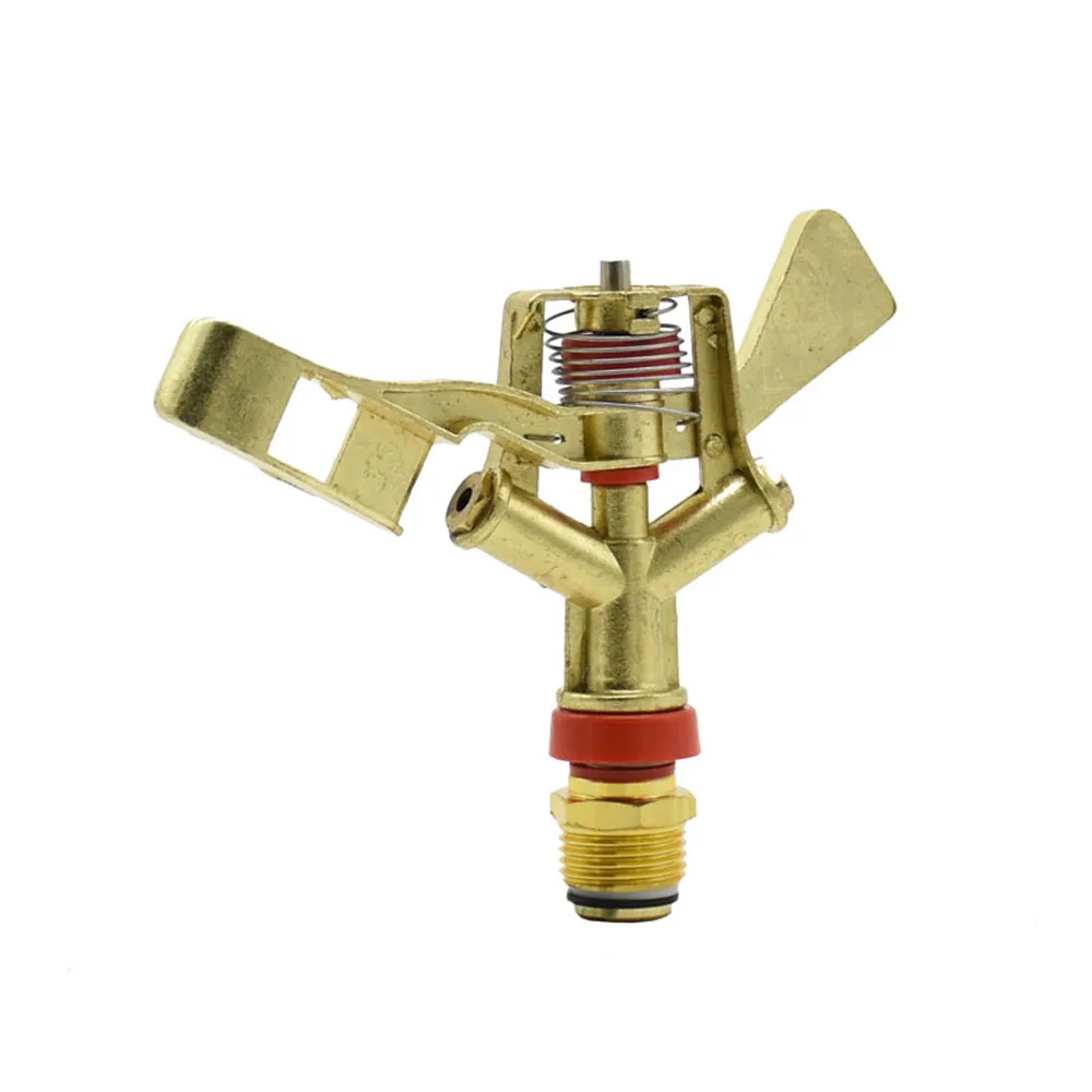 Garden Sprinkler 1/2 3/4 inch Male Metal Pulsating Farm Sprinklers 360 Degree Rotation Lawn Watering For Garden Irrigation