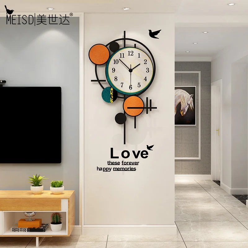 

MEISD Europe Decorative Watch Acrylic Wall Art Poster Home Decor Clock Quartz Silent Living Room Horloge Free Shipping/Return