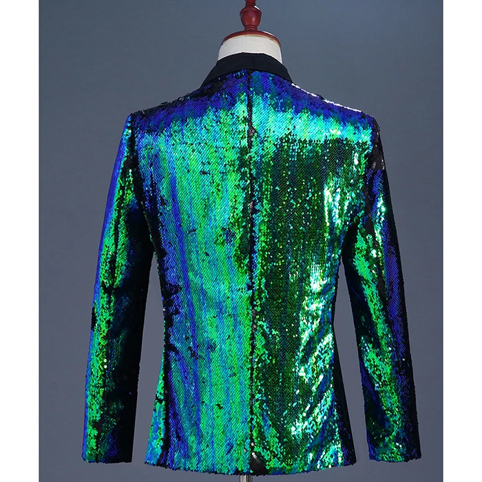Новое мужское пальто с пайетками, осенние и зимние костюмы для ночного клуба, баров, диджея, мужские стильные блейзеры с блестками, костюм для ночного клуба