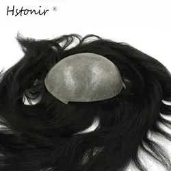 Hstonir Human Hair Toupee For Women Pu Thin Skin Invisible Natural Hairline Top Piece Topper Piece Indian Remy Hair TP13