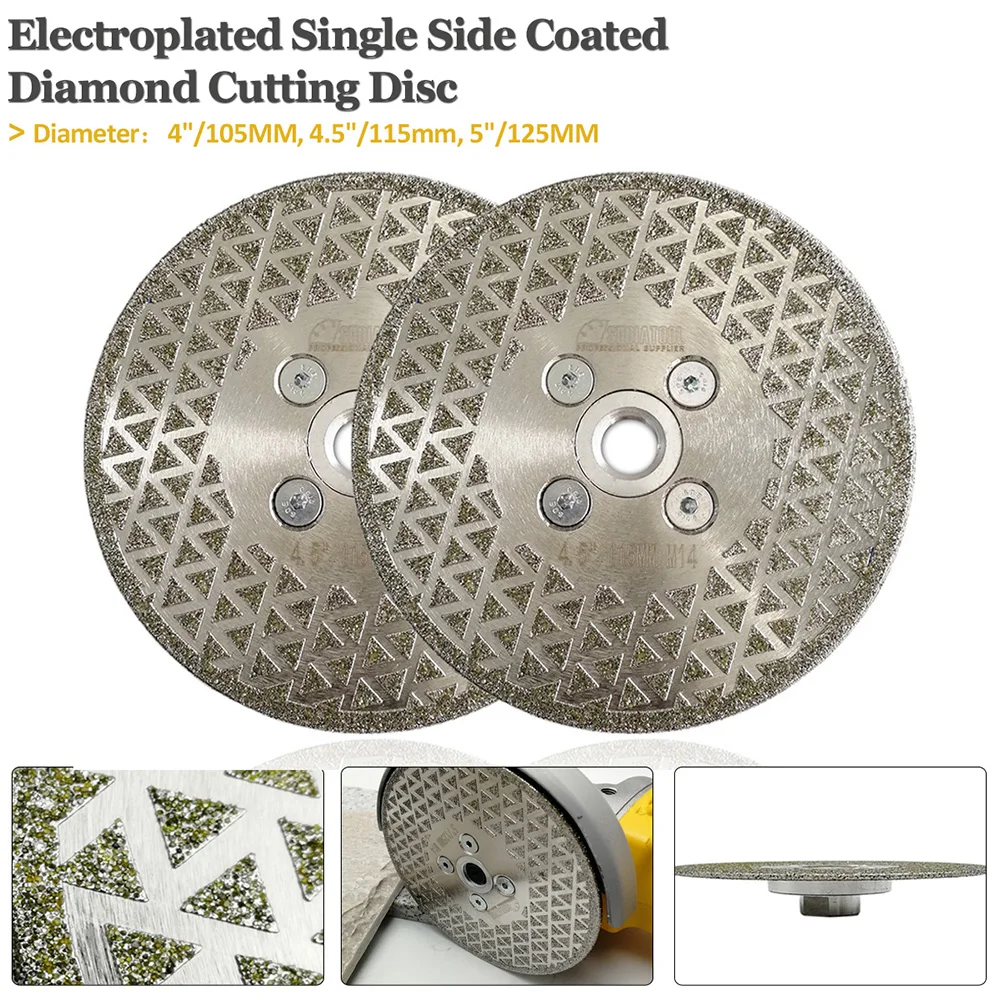 Diamond Cutting And Grinding Disc 115mm X M14 Electroplated Saw Blade
