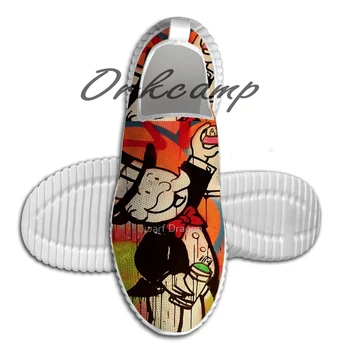 

Spray Paint Rich Uncle Pennybags Running Shoes Walking Shoes Summer Comfortable light weight Jogging Yoga shoes