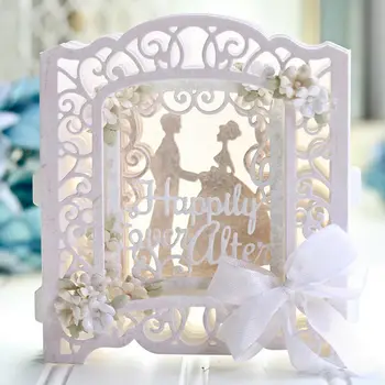 

L-Sunday Crafs Die Cuts Wedding Frame Metal Cutting Dies Stencils Scrapbooking Embossing Cardmaking Crafts Decor