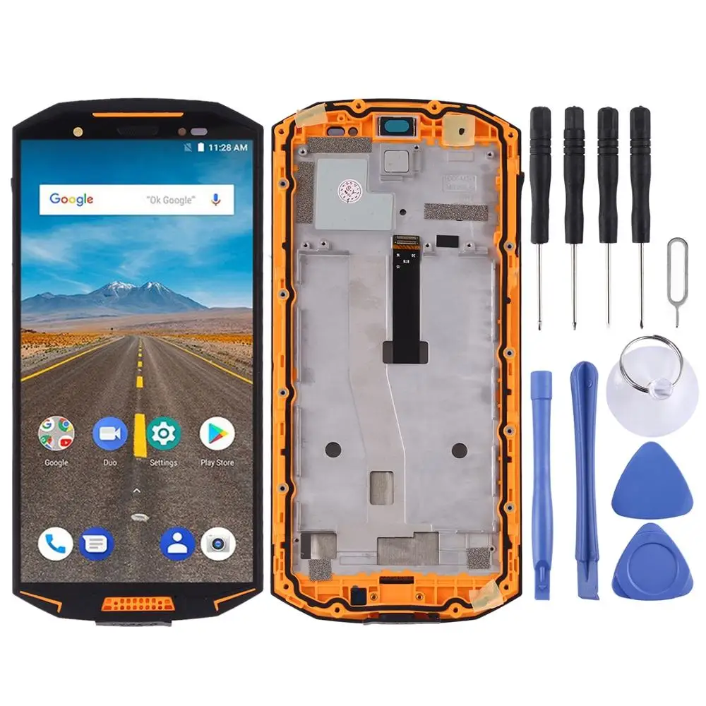 

LCD Screen and Digitizer Full Assembly with Frame for Doogee S70
