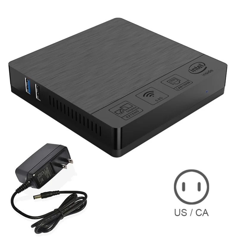 us Мини-хост компьютера BT3 PRO II 4G+ 64G для Win10 домашнего офиса с интерфейсом VGA WIF66 - Цвет: us
