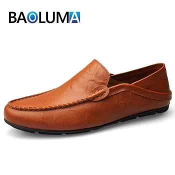 

Men's Casual Shoes Men Moccasin Shoes Flats Breathable Men Shoes Casual Italian Men Loafers Comfortable Men's Driving Shoes
