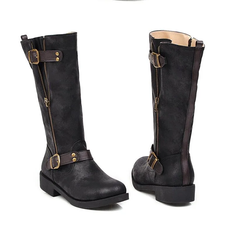 BBZAI New pattern Superior quality shoes woman Fashion 3cm Fur-in-one warm boots Pumps Round Toe Women's Boots USA 3-11 12