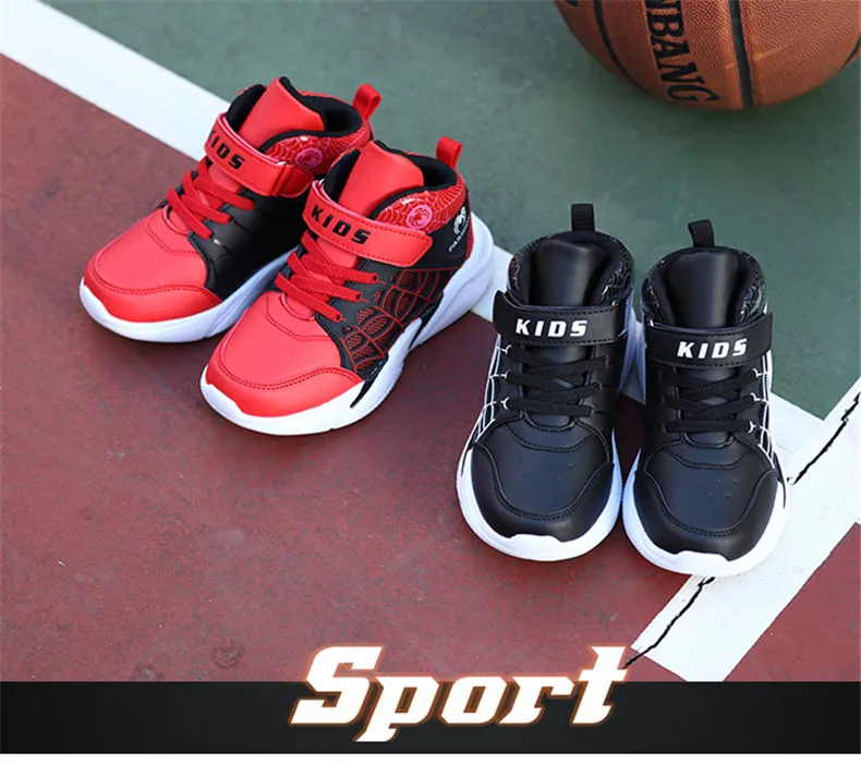 PINSEN 2019 Winter Kids Sneakers Boys Basketball Shoes Running Casual Children Shoes Boy Sport Spiderman Shoes chaussure enfant (9)