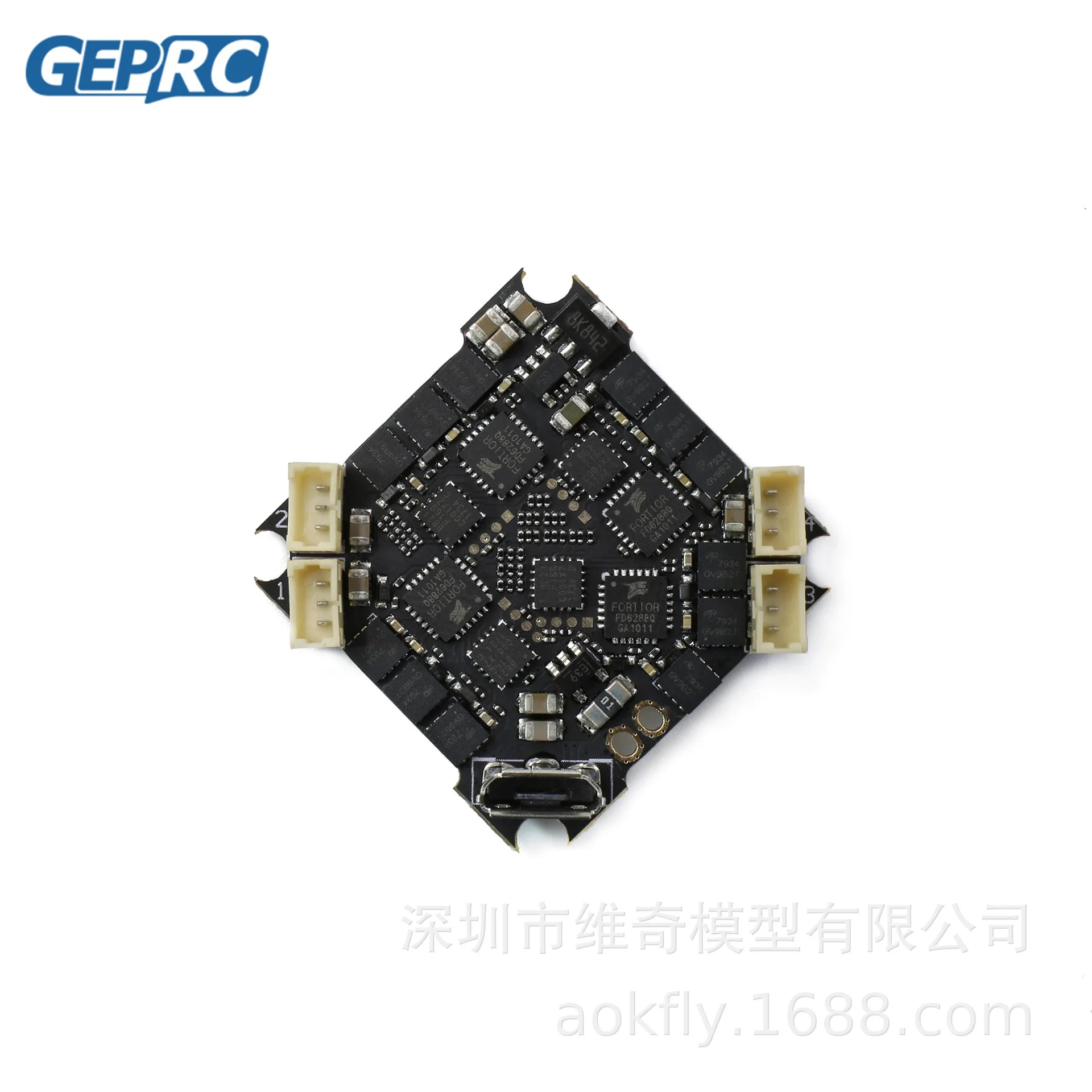Geprc/GERP Gep-12a-f4 Контроллер полета 4S 12A ESC Крытый через машину четыре оси БПЛА(беспилотный летательный аппарат
